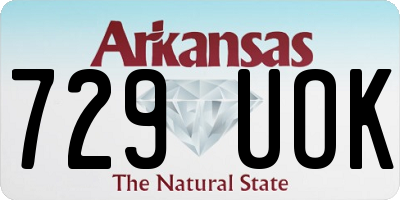 AR license plate 729UOK