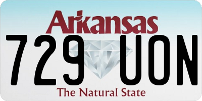 AR license plate 729UON