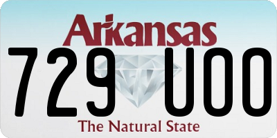 AR license plate 729UOO