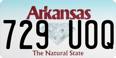 AR license plate 729UOQ