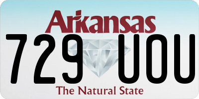 AR license plate 729UOU