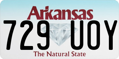 AR license plate 729UOY