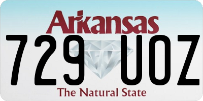 AR license plate 729UOZ
