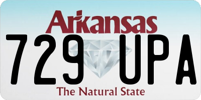AR license plate 729UPA
