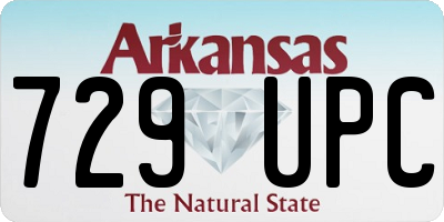AR license plate 729UPC