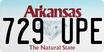 AR license plate 729UPE