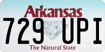 AR license plate 729UPI