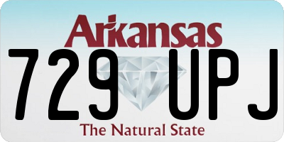 AR license plate 729UPJ