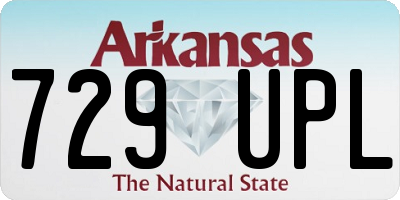 AR license plate 729UPL