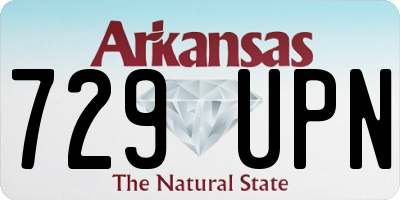 AR license plate 729UPN