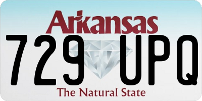 AR license plate 729UPQ