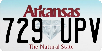 AR license plate 729UPV