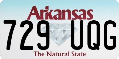 AR license plate 729UQG
