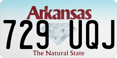 AR license plate 729UQJ