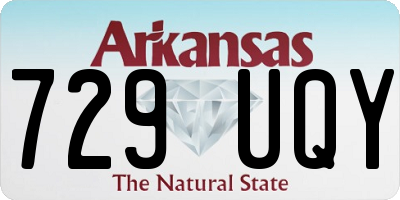 AR license plate 729UQY