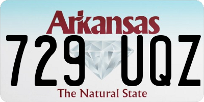 AR license plate 729UQZ