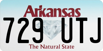 AR license plate 729UTJ