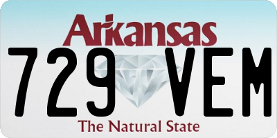 AR license plate 729VEM