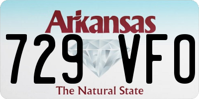AR license plate 729VFO