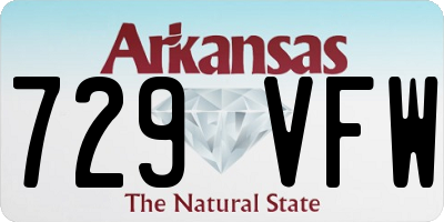AR license plate 729VFW