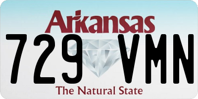 AR license plate 729VMN