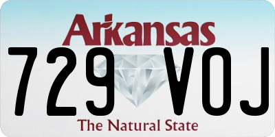 AR license plate 729VOJ