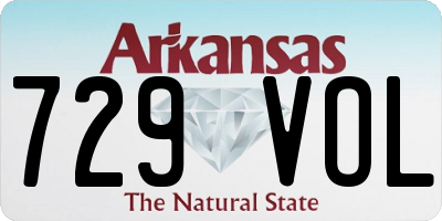 AR license plate 729VOL
