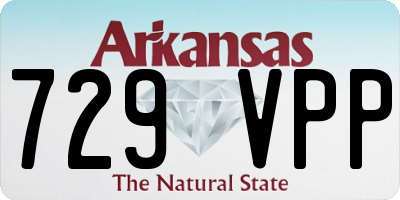 AR license plate 729VPP