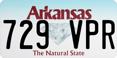 AR license plate 729VPR