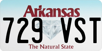 AR license plate 729VST