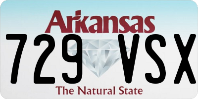 AR license plate 729VSX