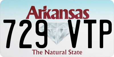 AR license plate 729VTP
