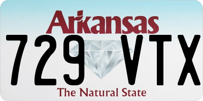 AR license plate 729VTX