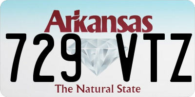 AR license plate 729VTZ