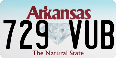 AR license plate 729VUB