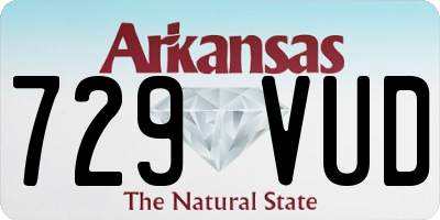 AR license plate 729VUD