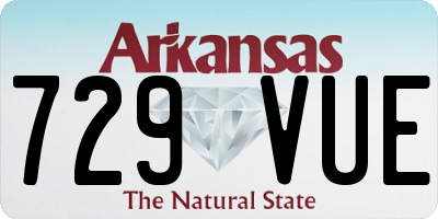 AR license plate 729VUE