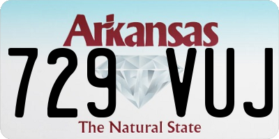 AR license plate 729VUJ