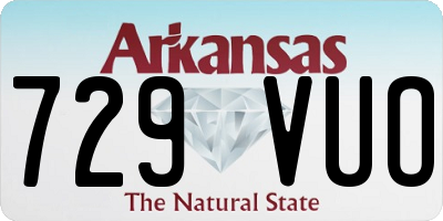 AR license plate 729VUO