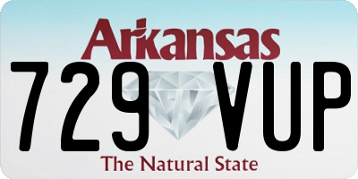 AR license plate 729VUP