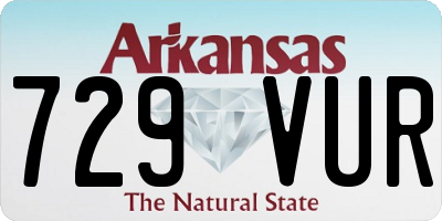 AR license plate 729VUR