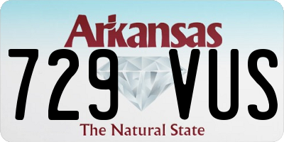 AR license plate 729VUS