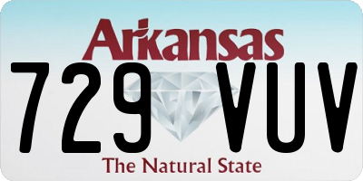 AR license plate 729VUV