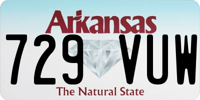 AR license plate 729VUW