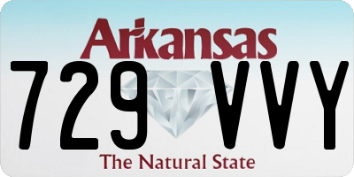 AR license plate 729VVY