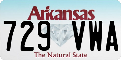 AR license plate 729VWA