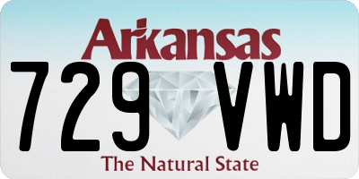 AR license plate 729VWD