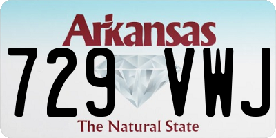 AR license plate 729VWJ
