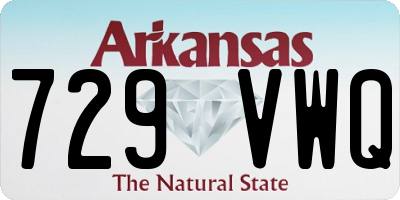 AR license plate 729VWQ