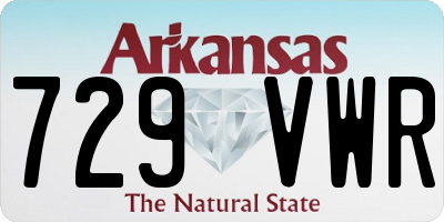 AR license plate 729VWR